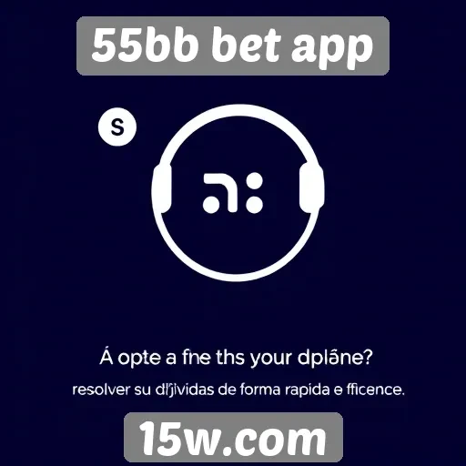 Acesso ao suporte ao cliente no 55bb bet app