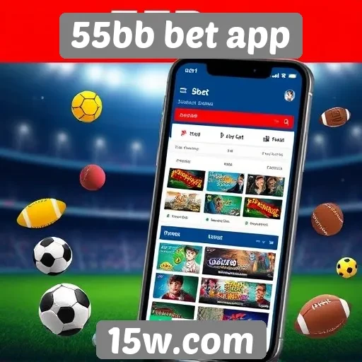 Variedade de jogos disponíveis no 55bb bet app
